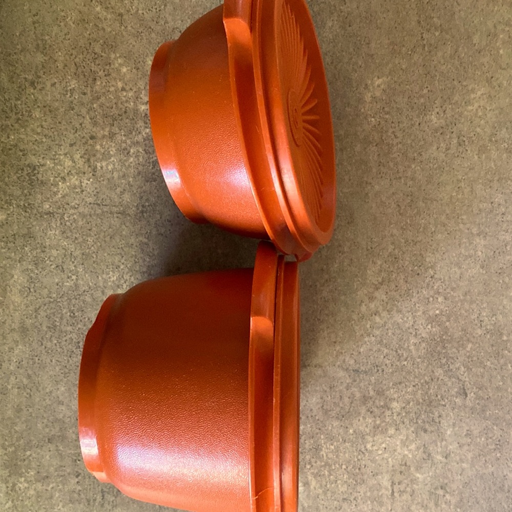 Vintage Tupperware Lidded Bowl x2